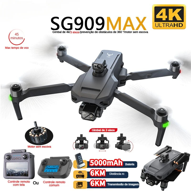 Drone Racing Camera - ZLL SG909 SG909MAX Dron profesional con