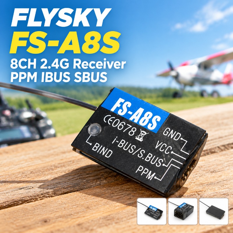 Receptor RC Mini FS-A8S 2.4G 8 - Drone Racing Receiver reseña y precio